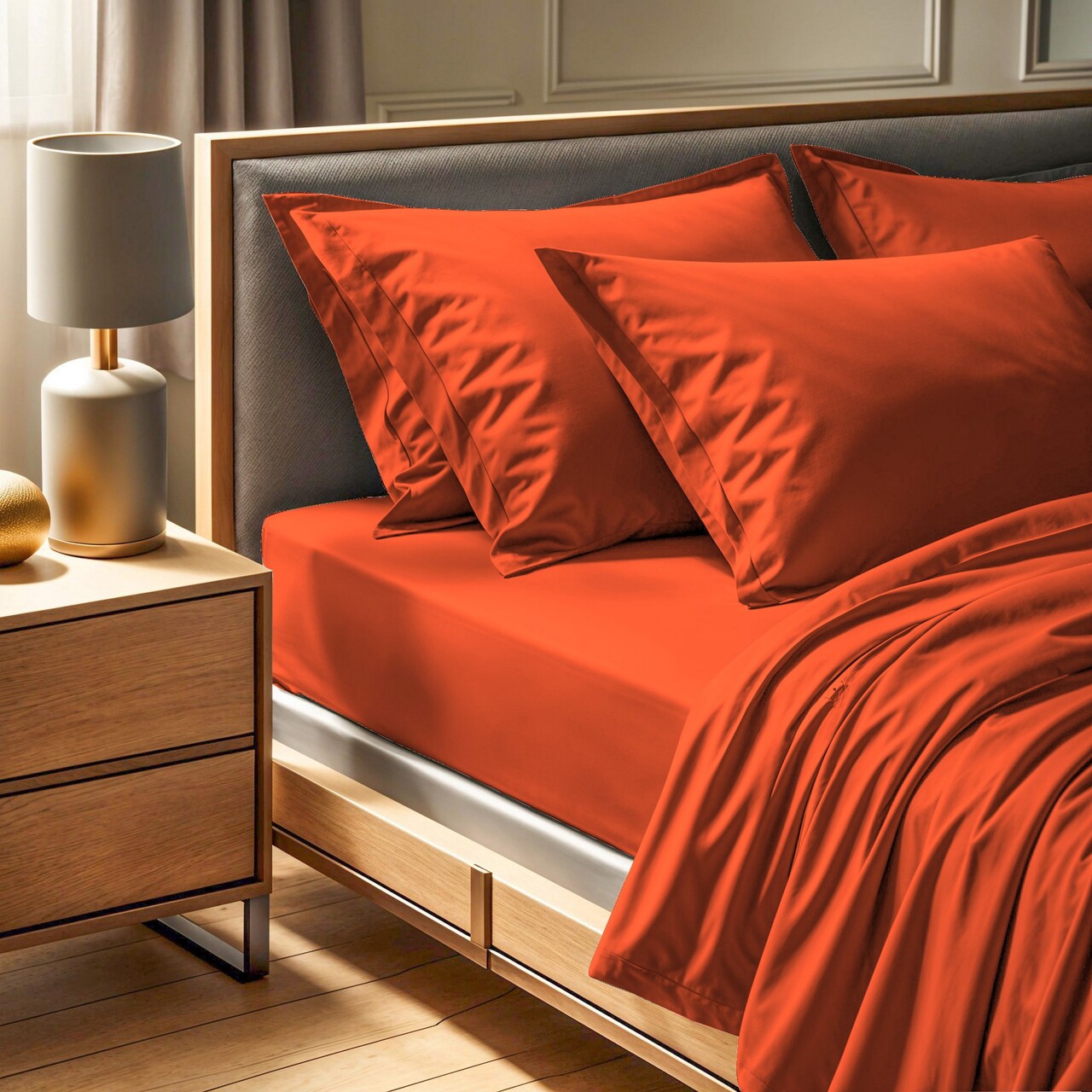 Cearceaf de pat Ranforce King, L'essentiel Maison, Tonne Orage, Scortisoara - imagine 5